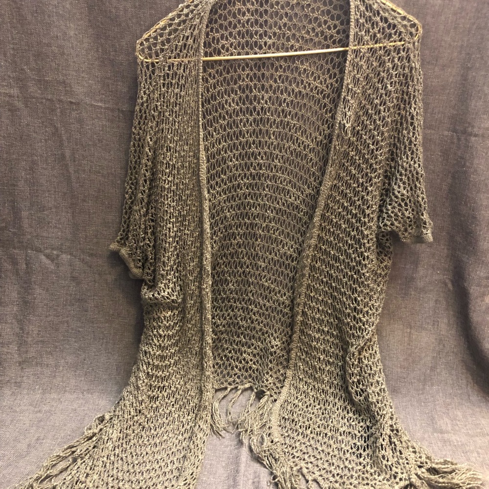 FOREVER 21 ☀️ NET BEACH FRINGE COVERUP